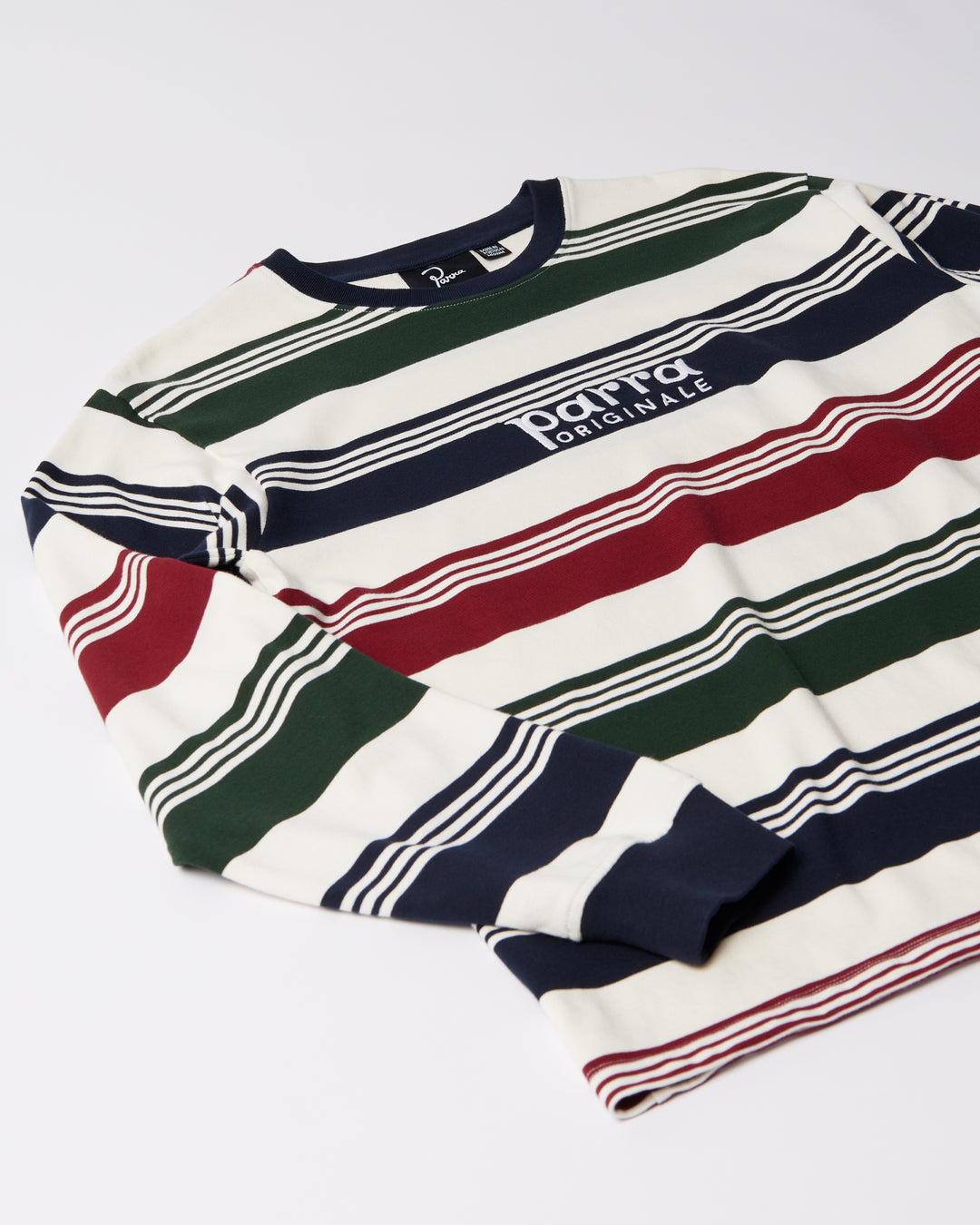 By Parra - Original Stripe Long Sleeve T-shirt - Pine Green