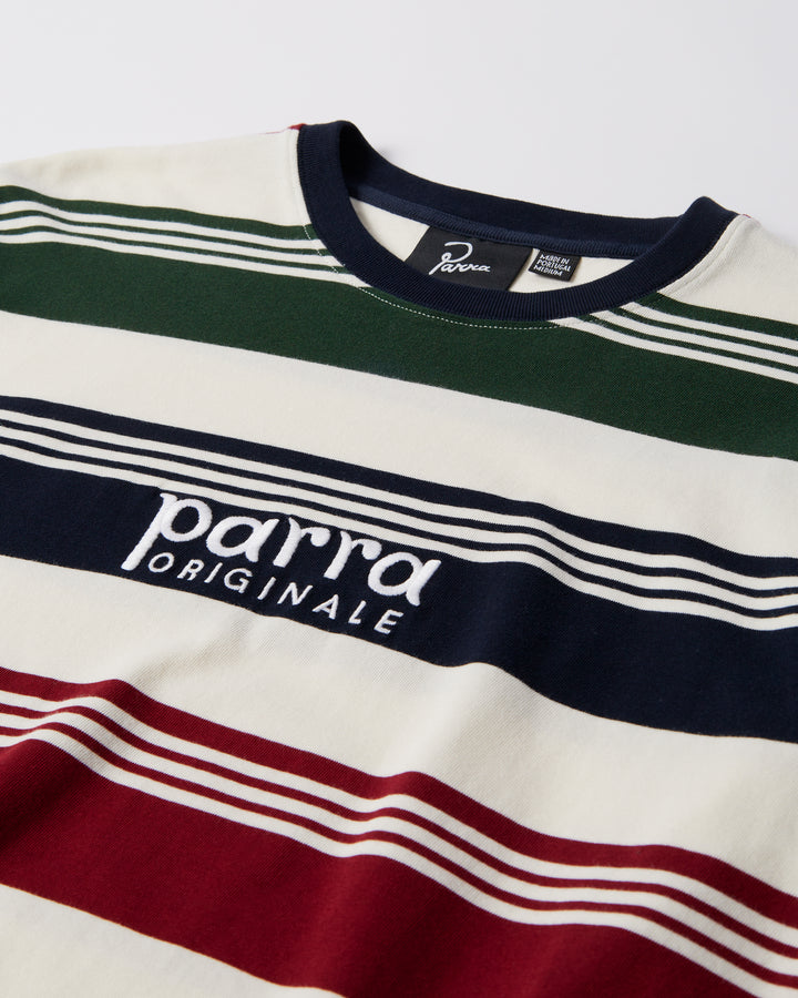 By Parra - Original Stripe Long Sleeve T-shirt - Pine Green