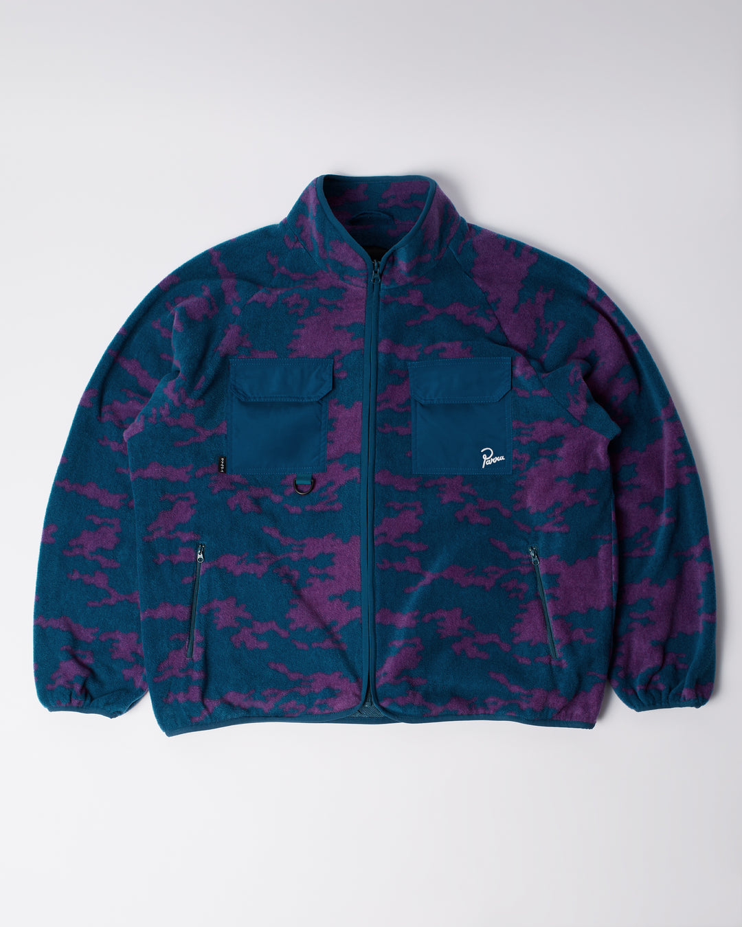 By Parra - Purple Darwin Camo Fleece - Blue