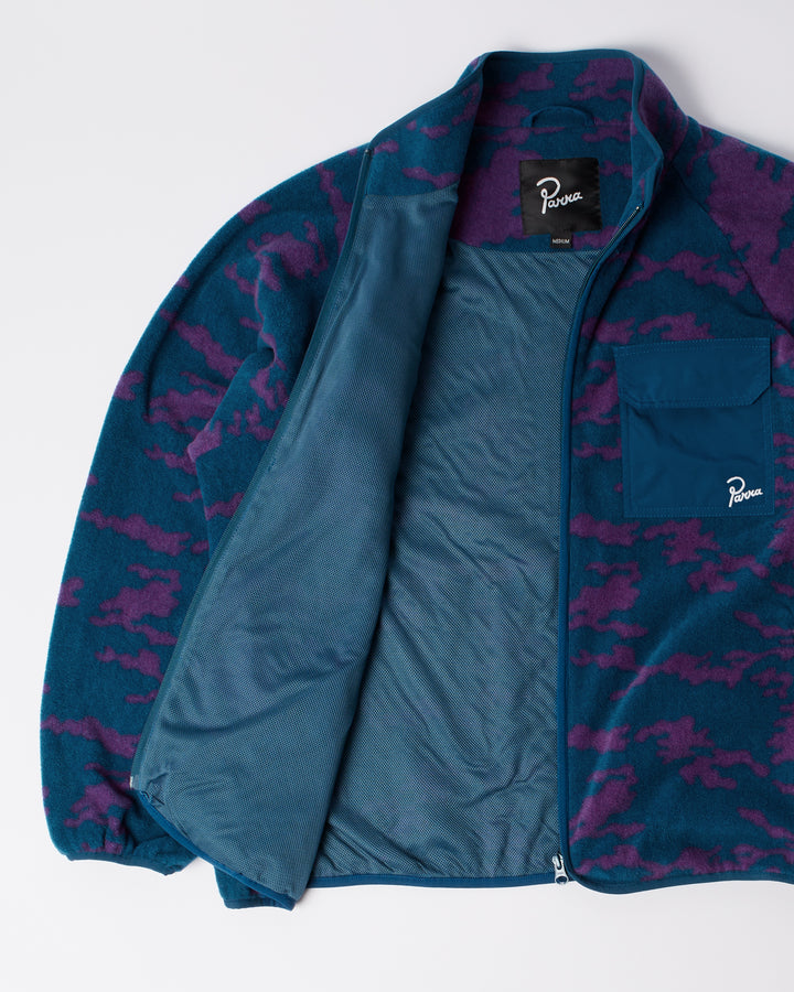 By Parra - Purple Darwin Camo Fleece - Blue