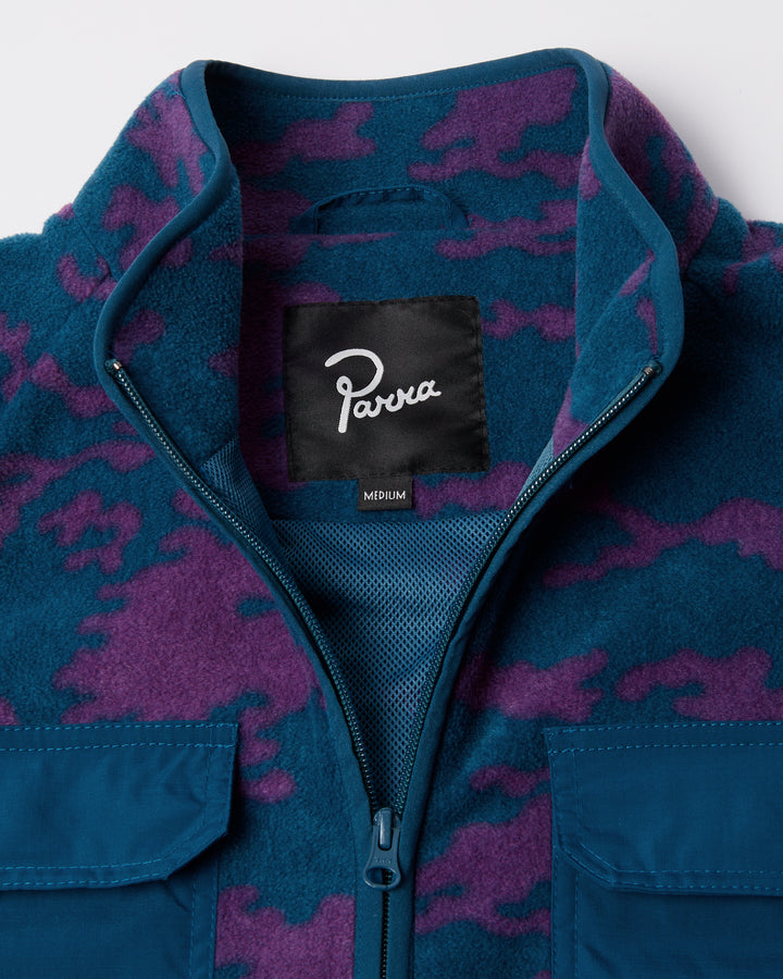 By Parra - Purple Darwin Camo Fleece - Blue