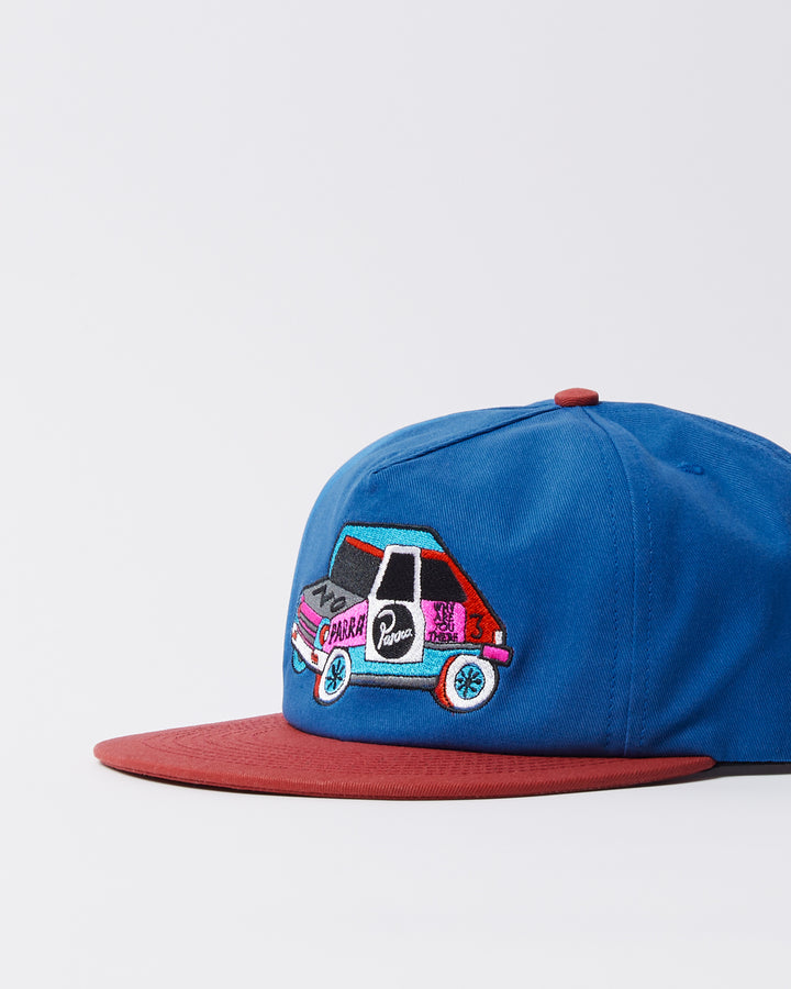 By Parra - No Car 5 Panel Hat- Blue