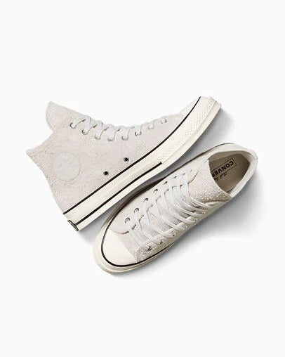 Converse Chuck 70 Suede High Sneakers - Barely Grey/Barely Grey/Egret - A15168C