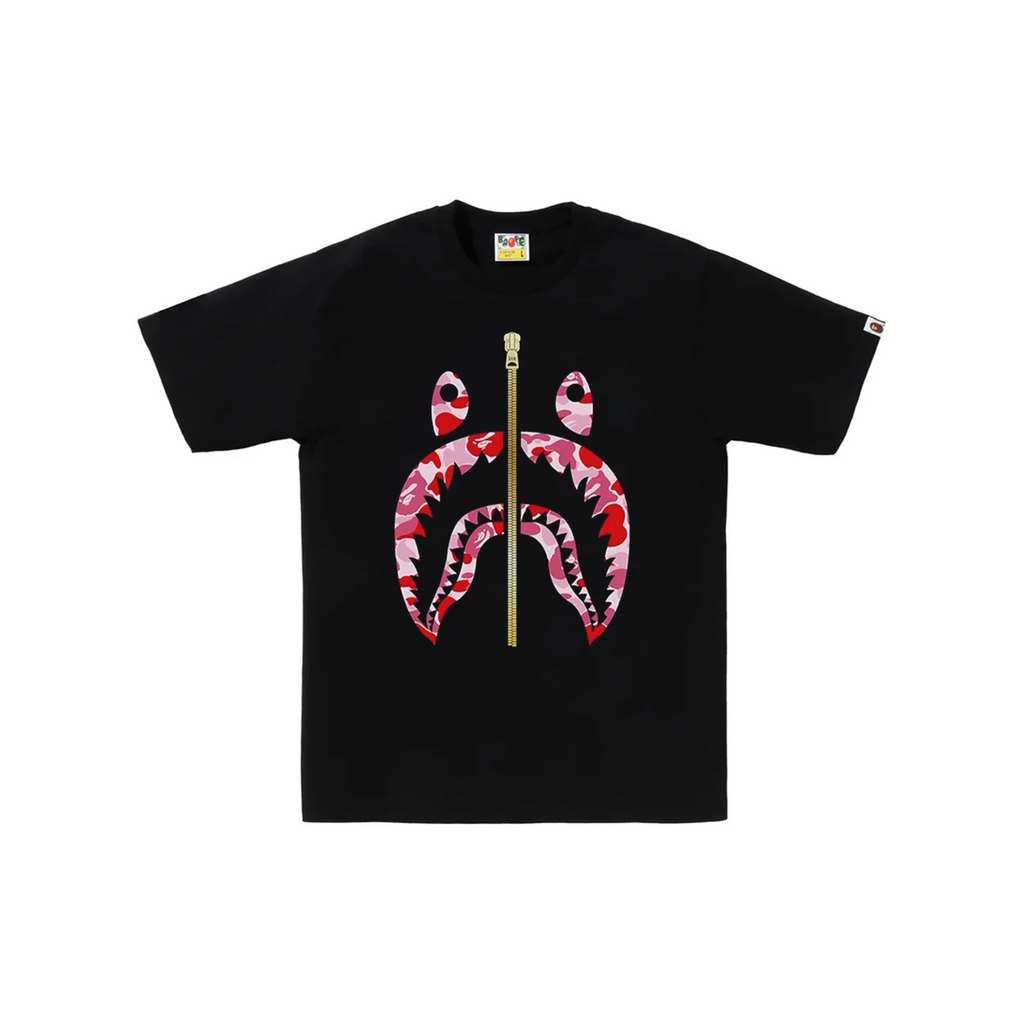 BAPE ABC Camo Milo Shark Tee - Black Pink – Privei