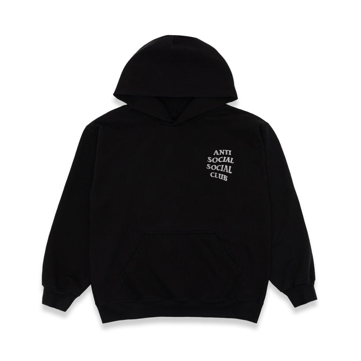 Anti Social Social Club Rhinestone Mind Games Hoodie Black W/ White