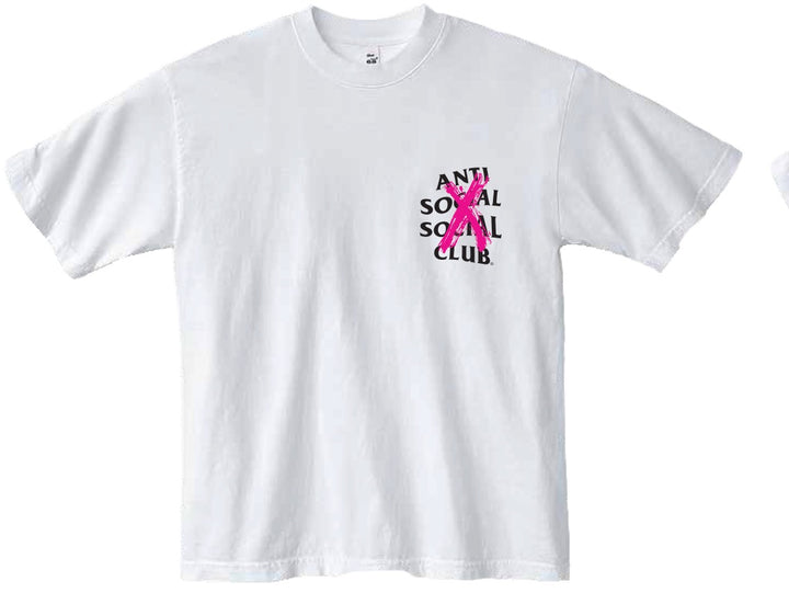 Anti Social Social Club Tonkatsu: Cancelled Hand Painted Tee - White