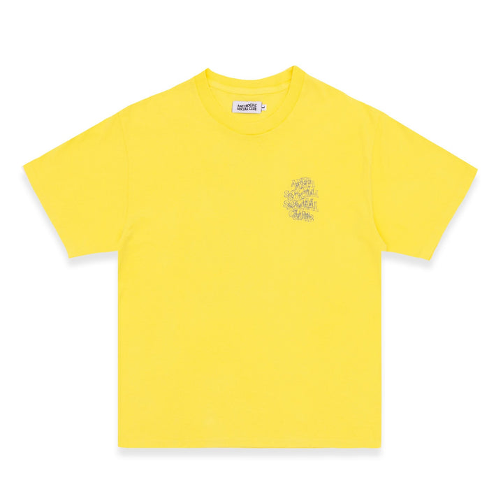 Anti Social Social Club KEYED-UP Tee Yellow
