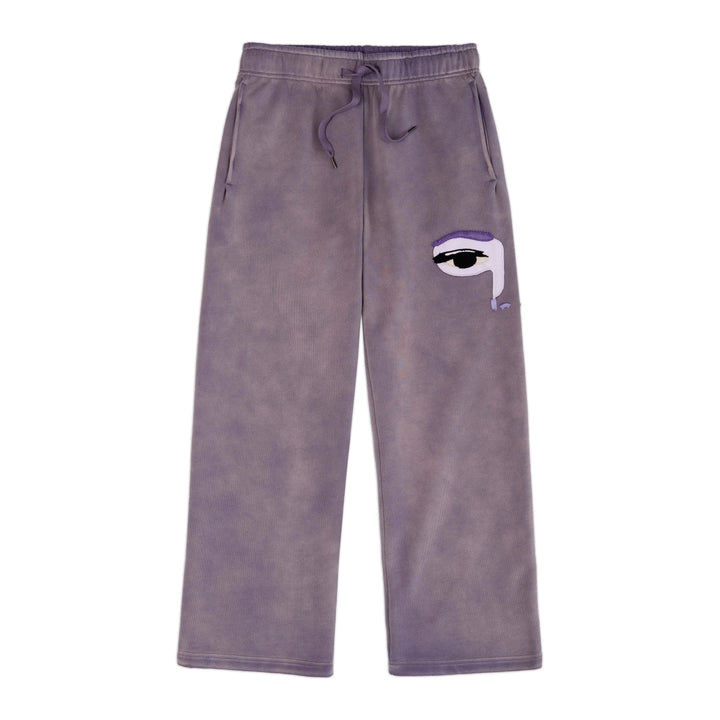 KidSuper Studios Patchwork Face Heavyweight Sweatpants - Plum