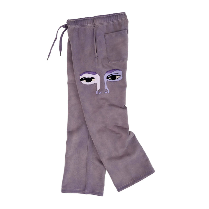 KidSuper Studios Patchwork Face Heavyweight Sweatpants - Plum