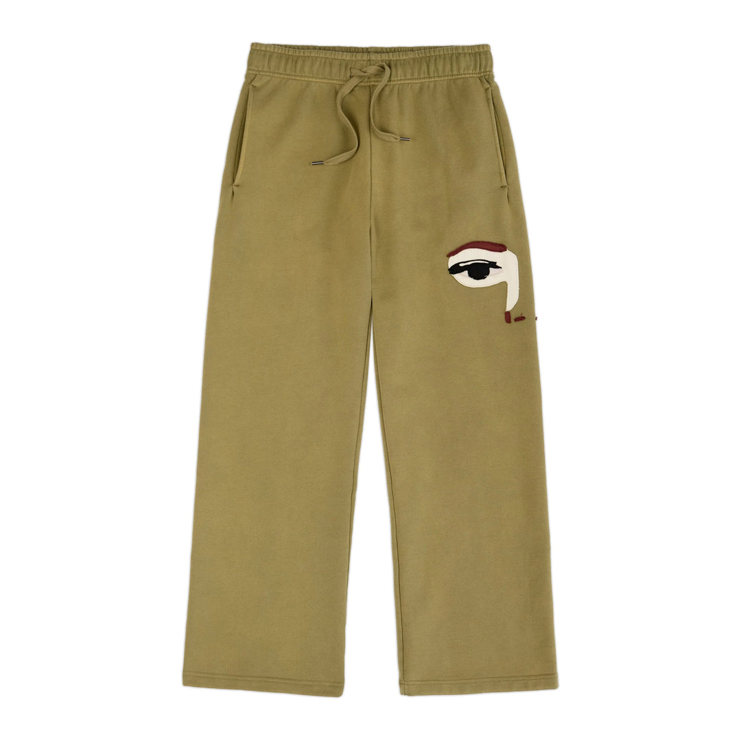 KidSuper Studios Patchwork Face Heavyweight Sweatpants -  Green