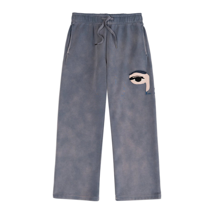 KidSuper Studios Patchwork Face Heavyweight Sweatpants -  Slate