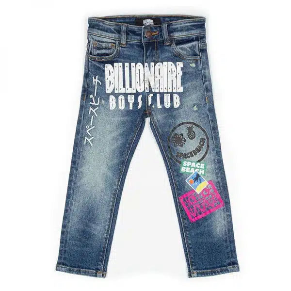 Billionaire Boys Club For Children bb star jean - blue