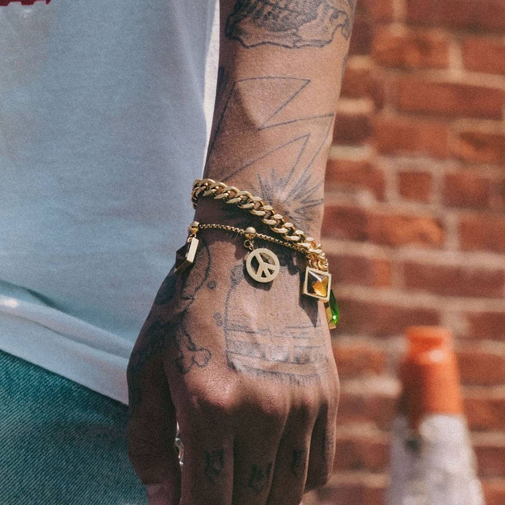 CLÀT Braid Link Bracelet - Gold