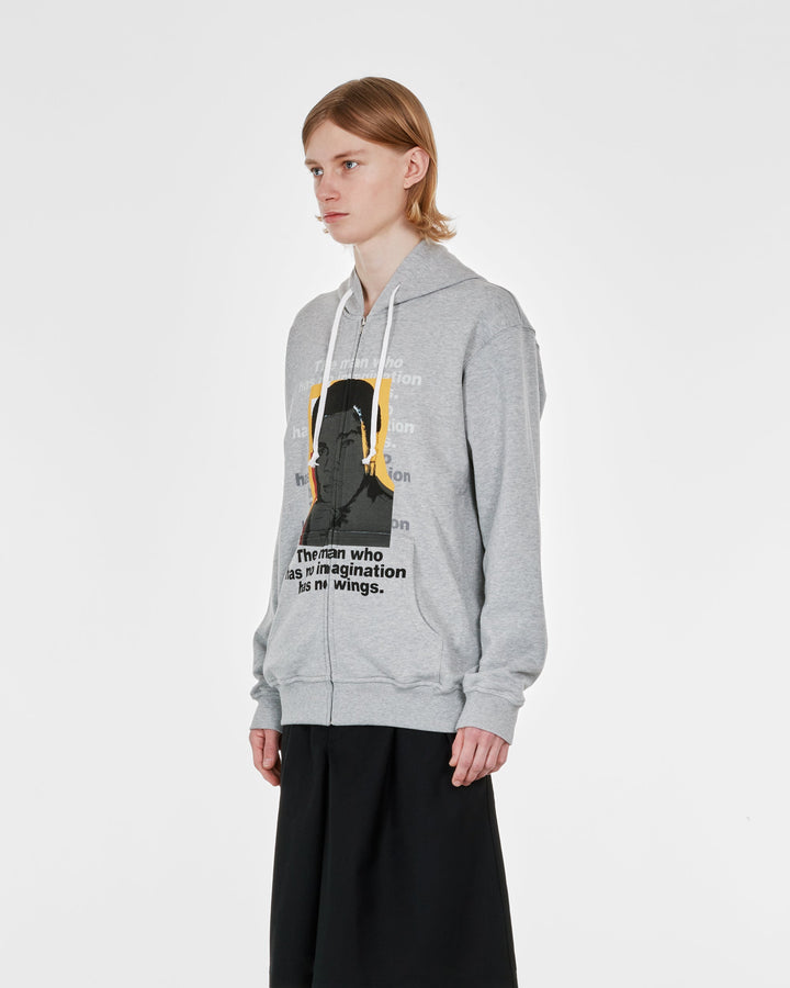 Comme Des Garçons SHIRT Andy Warhol Men's Hooded Sweatshirt - Grey/Print H - FM-T027-051-1