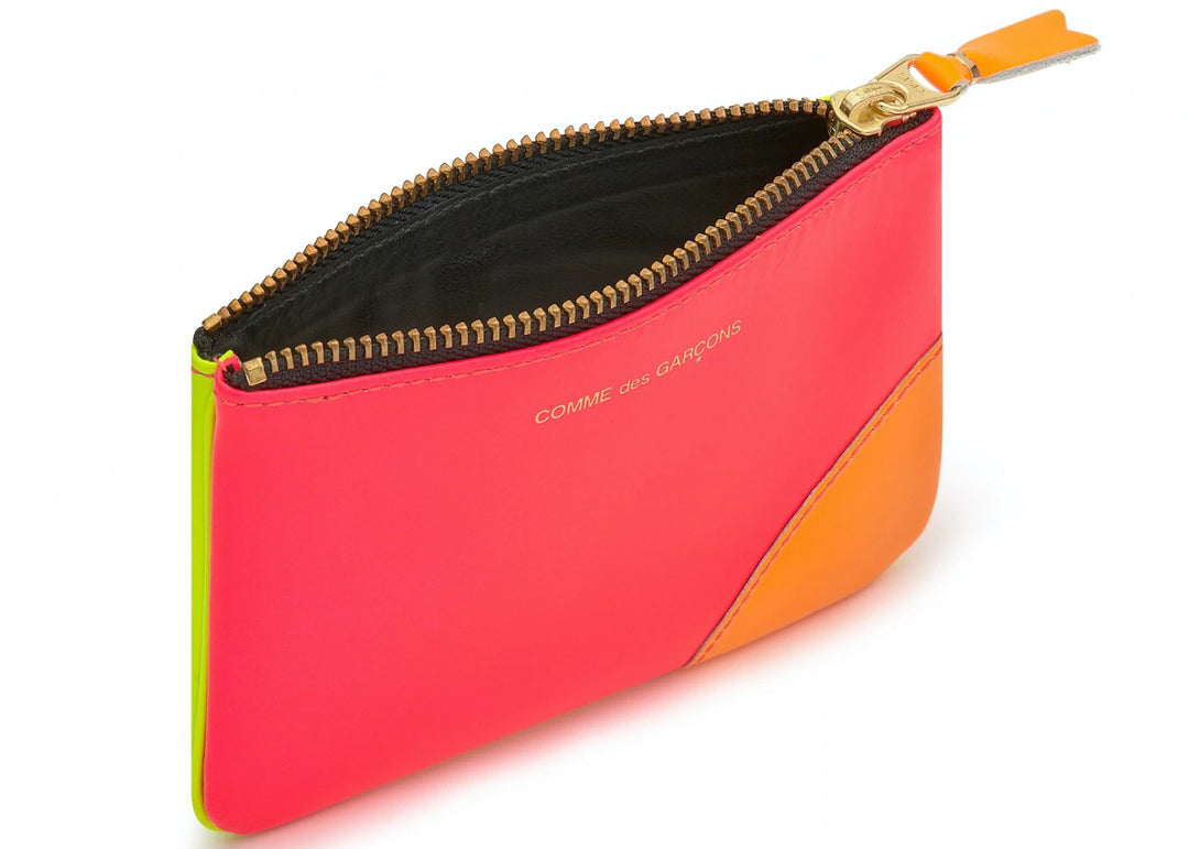 Comme Des Garcons Wallet Super Fluo - Pink/Yellow - SA8100SF Comme Des Garcons Wallet Super Fluo - Pink/Yellow - SA8100SF