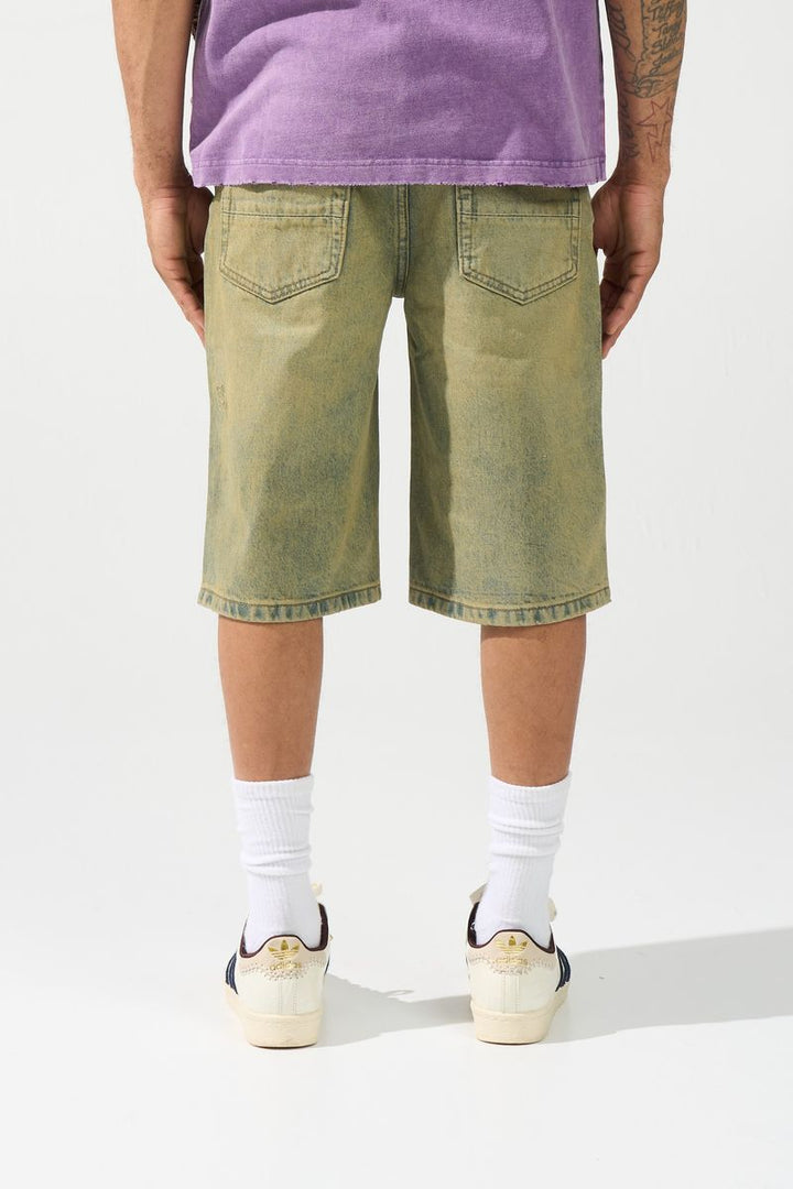 Serenede - CITRINE Denim Shorts Yellow