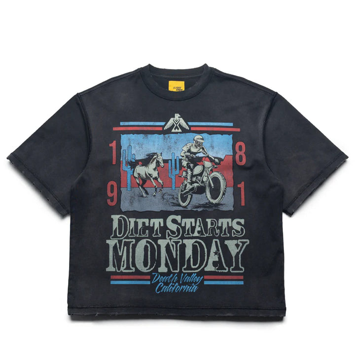 Diet Starts Monday 81 Racing Tee - Vintage Black - DSM-S26-064