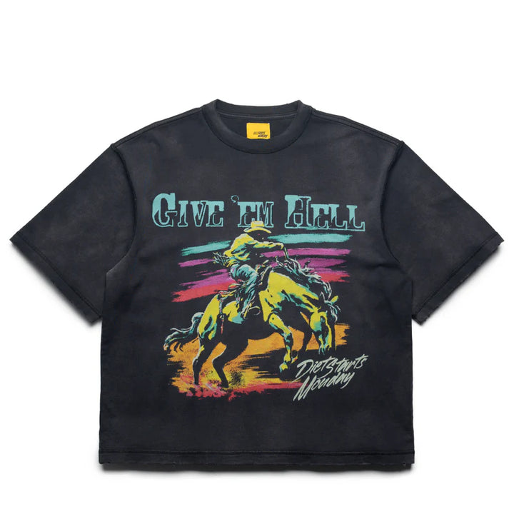 Diet Starts Monday Give Em Hell Tee - Vintage Black DSM-S26-066
