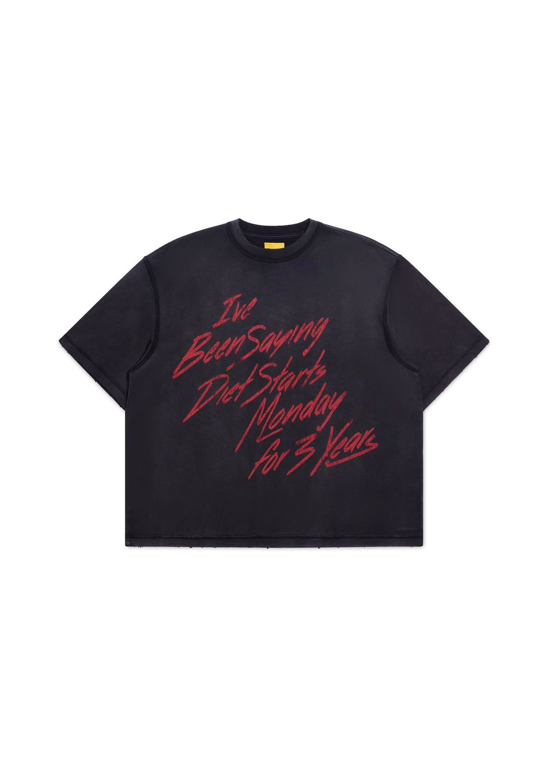 Diet Starts Monday 3 Year Tee - Vintage Black