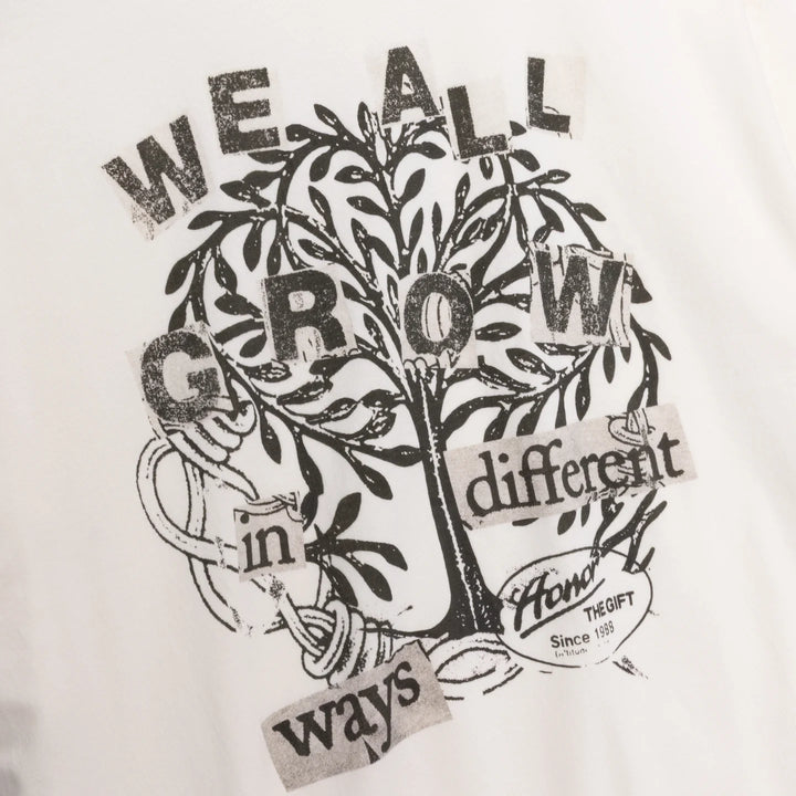 Honor The Gift WE ALL GROW TEE White