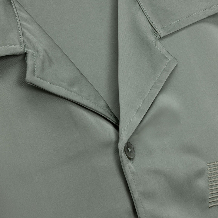 Honor The Gift - Satin Chest Logo Camp Collar Sage