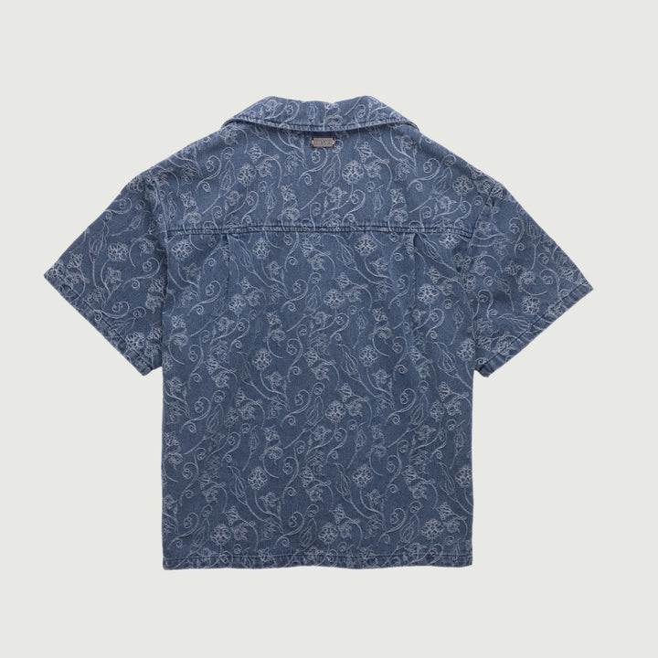 Honor The Gift - Jacquard Short Sleeve FW26D1 Light Indigo