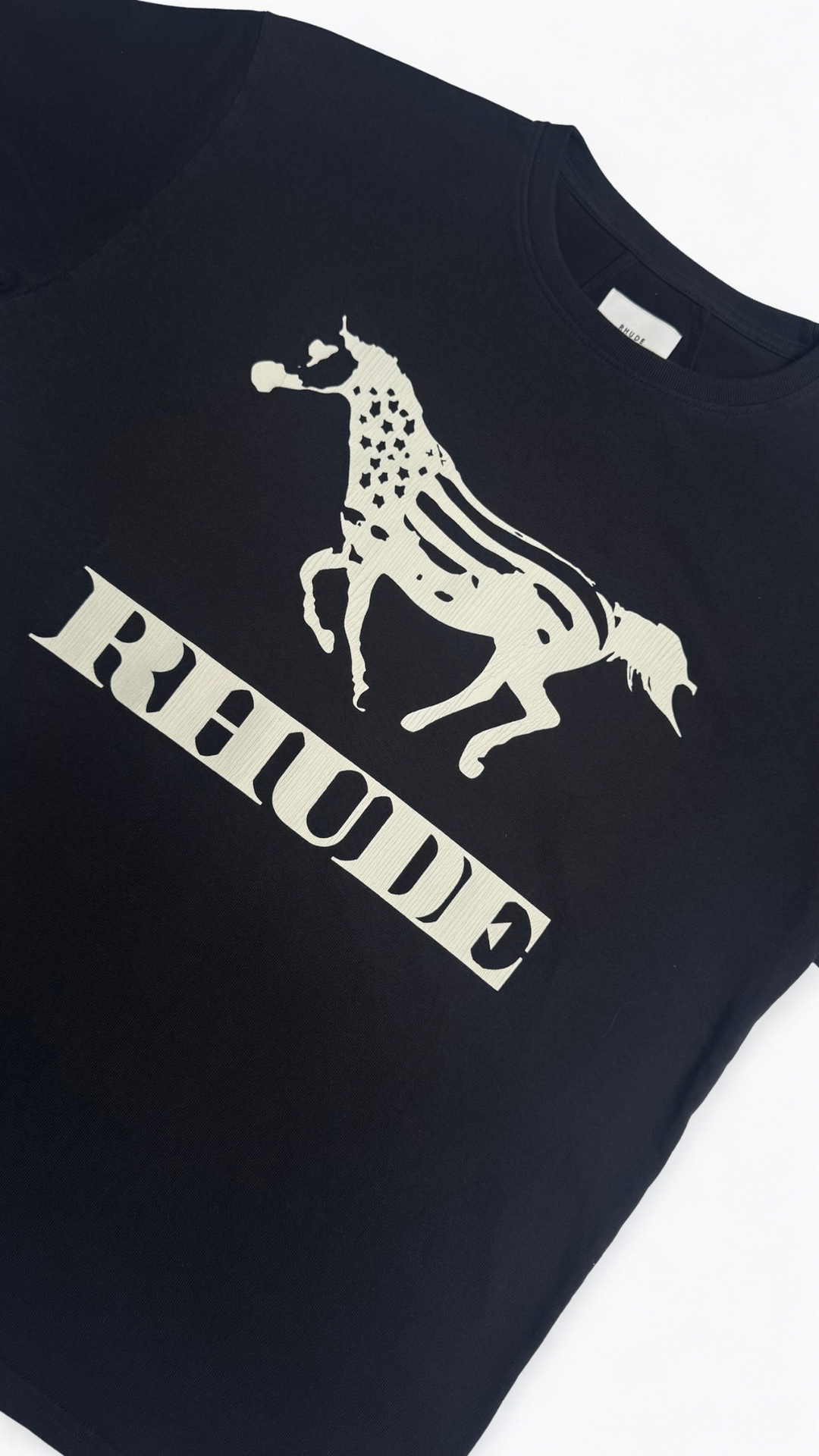 Rhude Dinero Tee - Vintage Black/White
