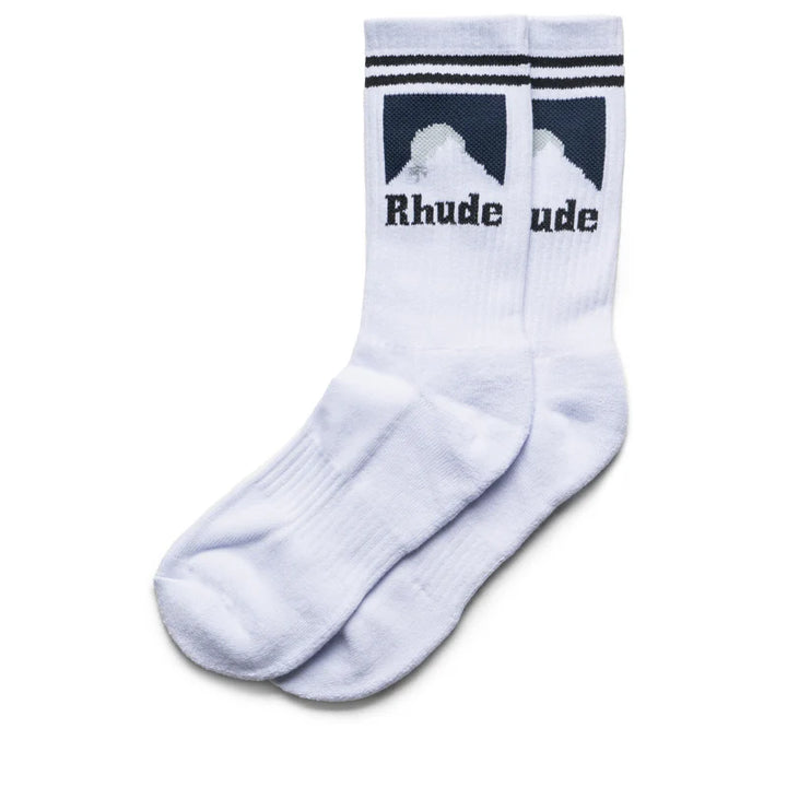 Rhude Moonlight Sock - White/Navy