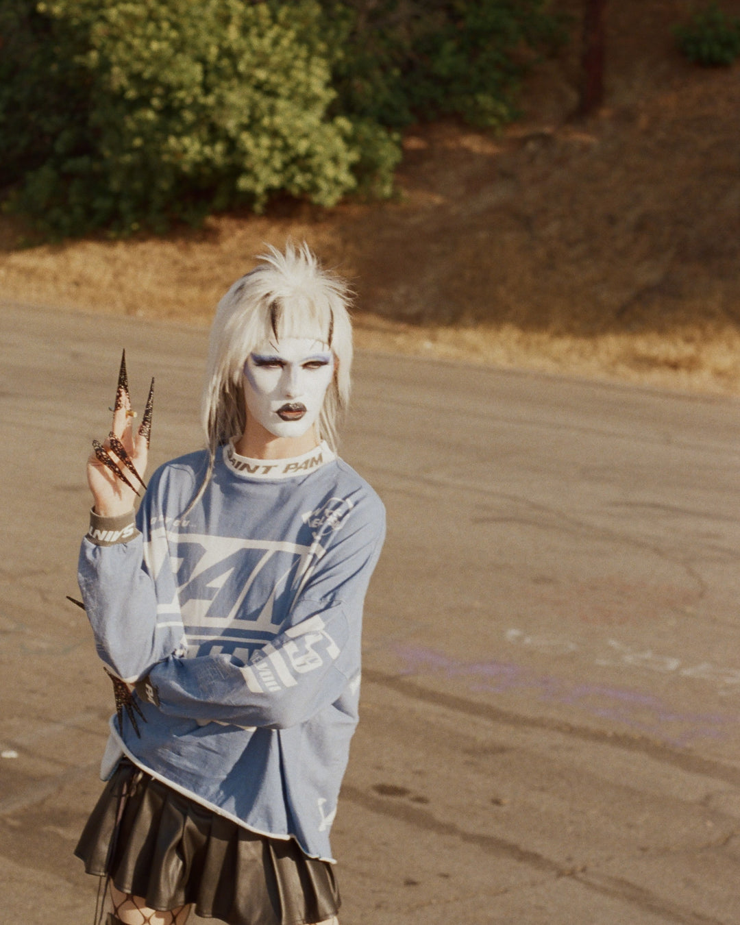 Saint Micheal  X PAM Perks and Mini Saint Pam LS Tee - Blue