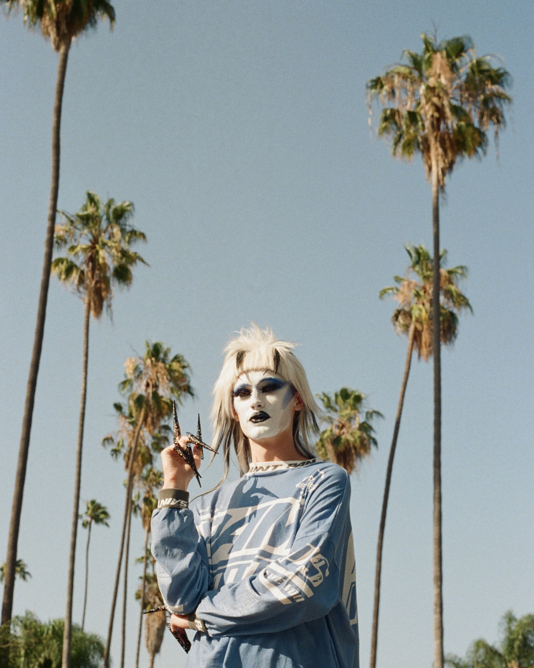 Saint Micheal  X PAM Perks and Mini Saint Pam LS Tee - Blue