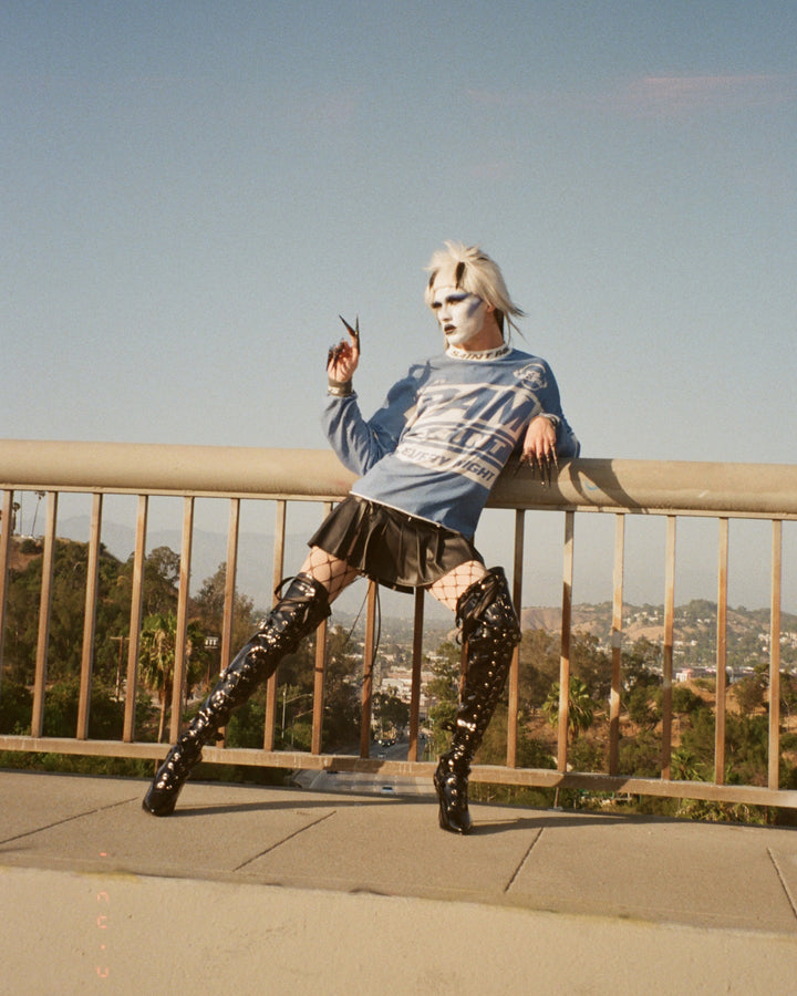 Saint Micheal  X PAM Perks and Mini Saint Pam LS Tee - Blue