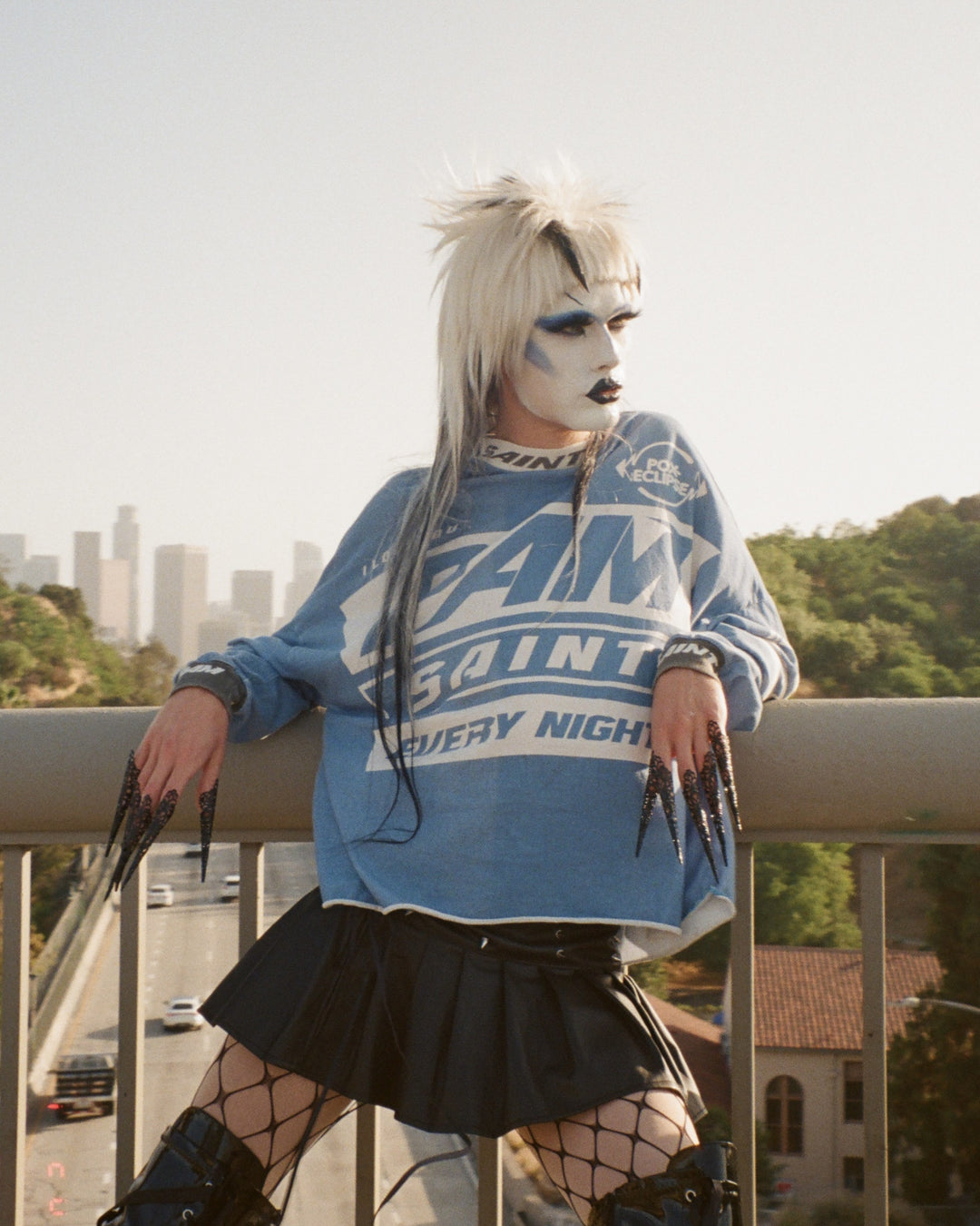 Saint Micheal  X PAM Perks and Mini Saint Pam LS Tee - Blue