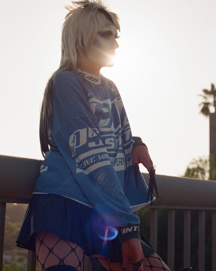 Saint Micheal  X PAM Perks and Mini Saint Pam LS Tee - Blue