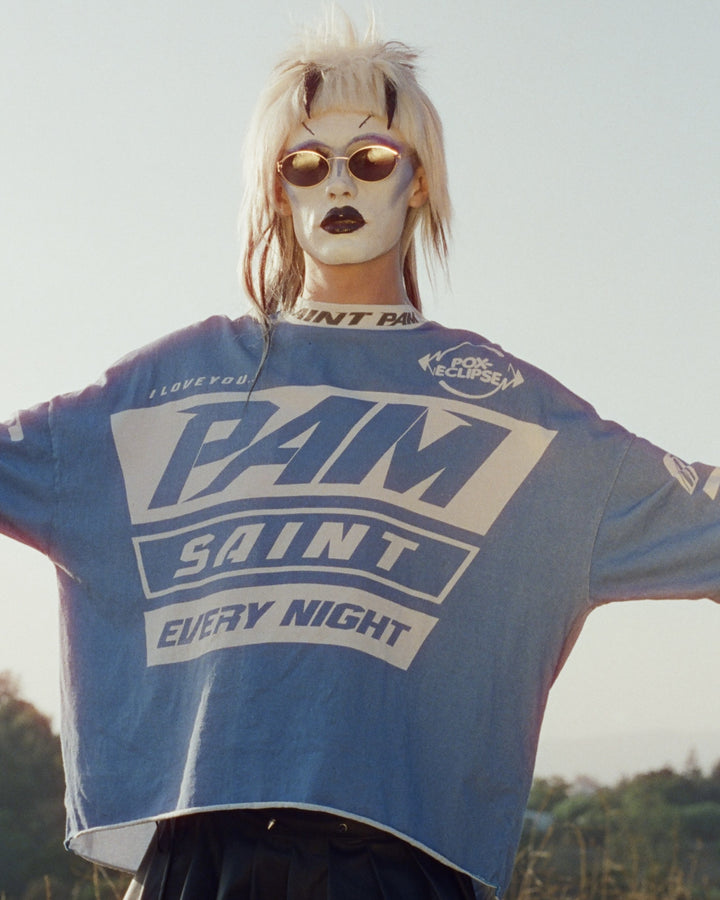 Saint Micheal  X PAM Perks and Mini Saint Pam LS Tee - Blue