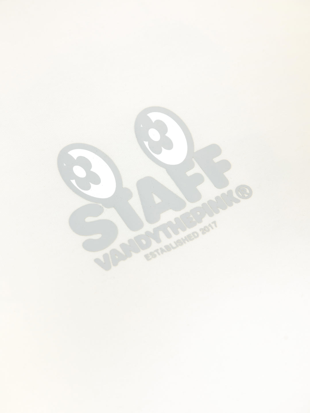 Vandy The Pink Staff Eye logo Tee Off-white Cream