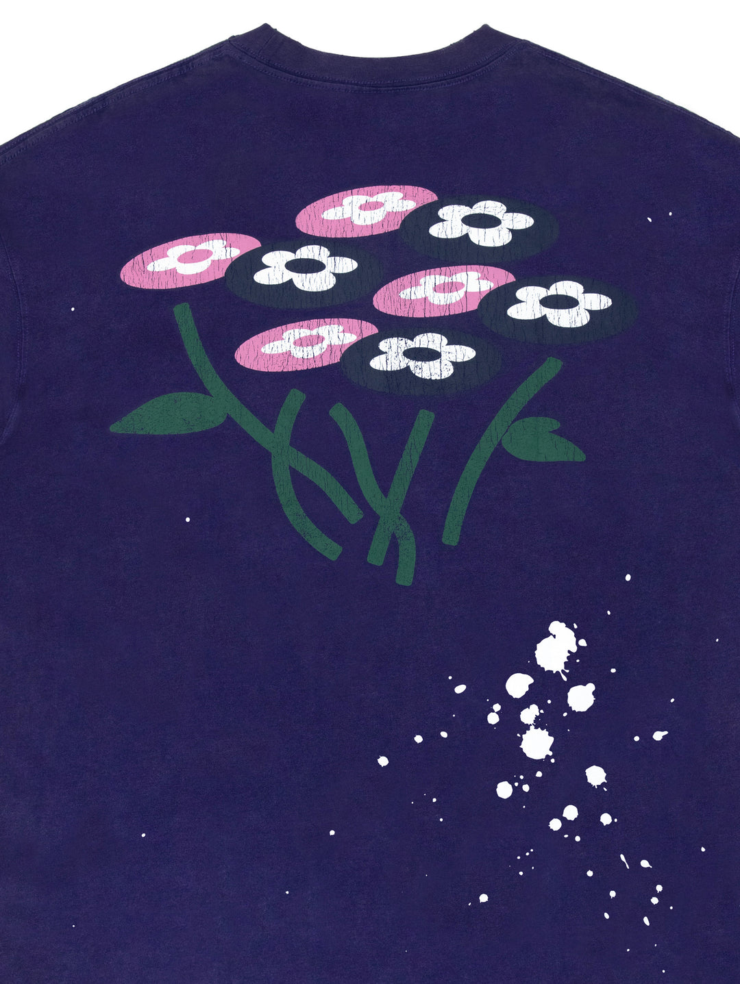 Vandy The Pink Paint Flower Bouquet Tee PURPLE