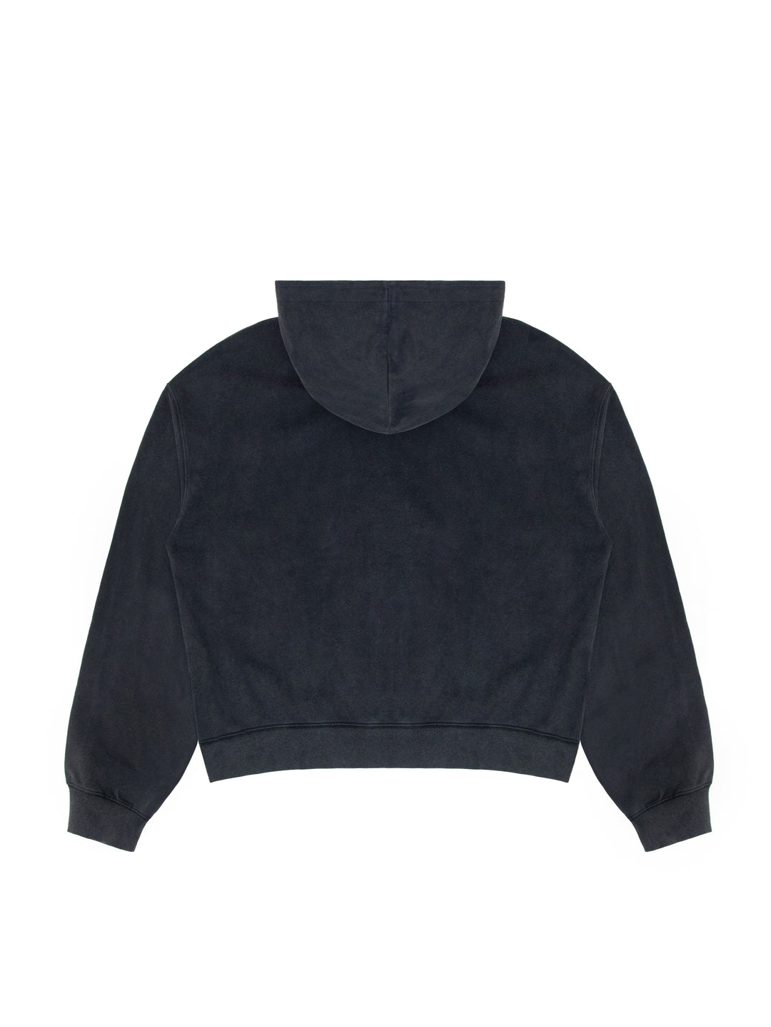 Vandy The Pink Spray Flower Zip Up Hoodie Black