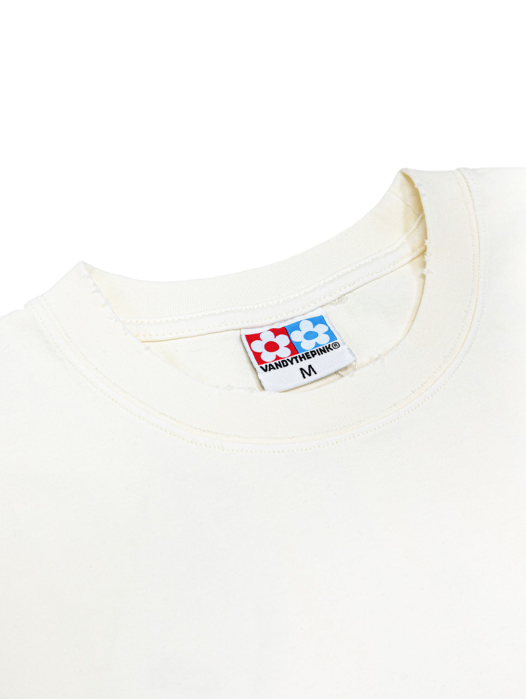 Vandy The Pink Beads Classic Flower Tee CREAM