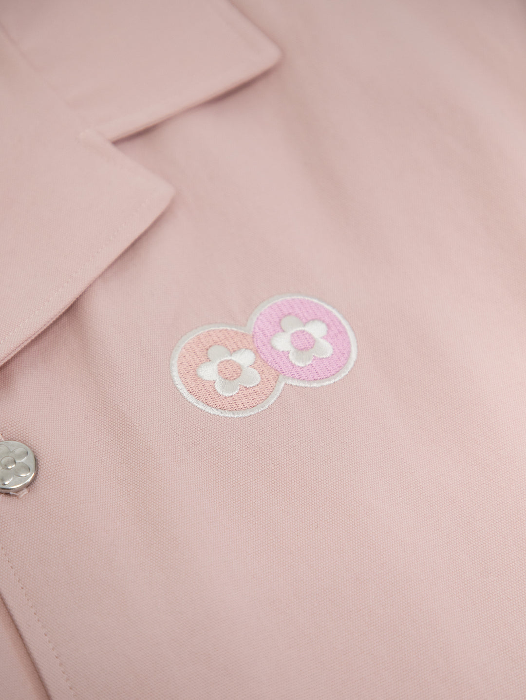 Vandy The Pink Rabbit Work Button Shirt Pink