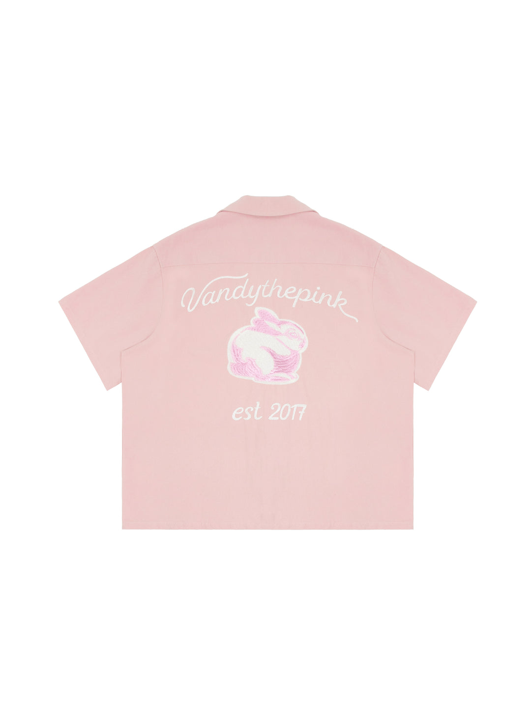 Vandy The Pink Rabbit Work Button Shirt Pink