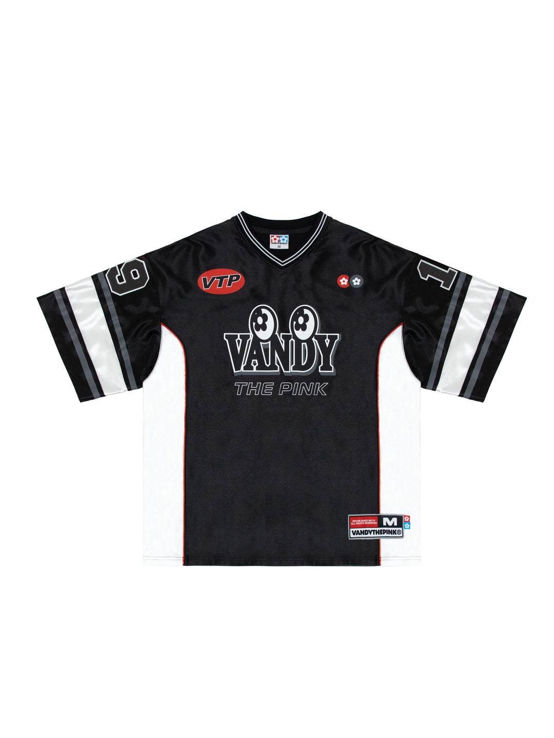 Vandy The Pink Eye Logo Football Jersey Black