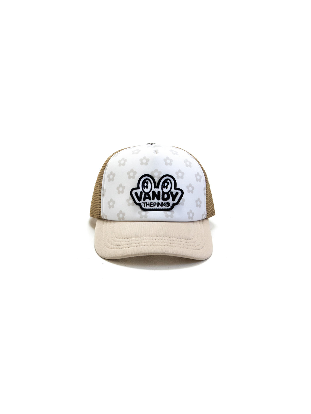 Vandy The Pink Eye Logo Patch Trucker Hat Cream