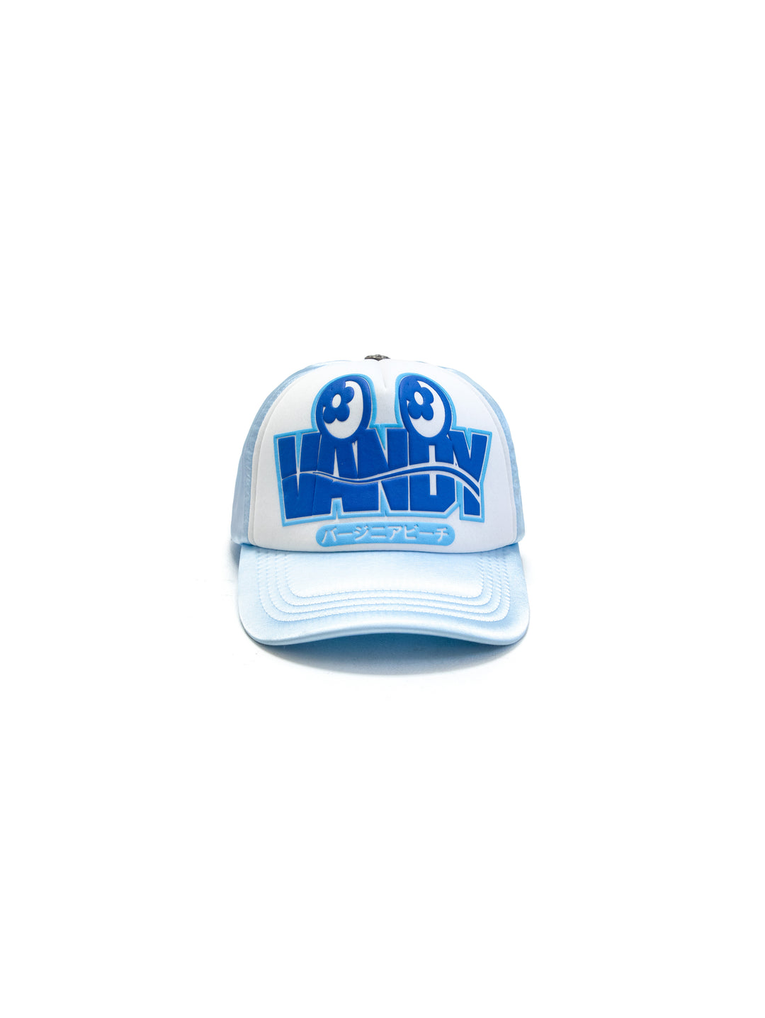 Vandy The Pink Eye Logo Trucker Hat Blue