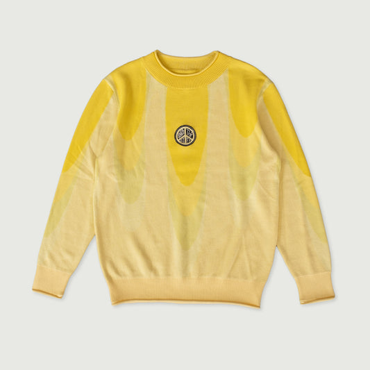 Honor The Gift Jacquard Drip Sweater - Yellow