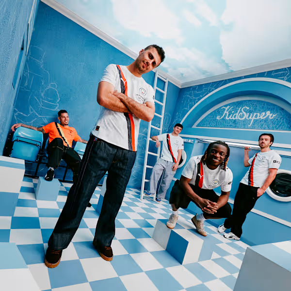 PUMA x KIDSUPER Manchester City Replica Men's Soccer Jersey - PUMA White-PUMA Black