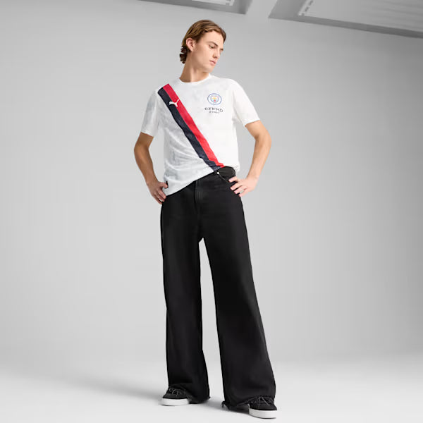 PUMA x KIDSUPER Manchester City Replica Men's Soccer Jersey - PUMA White-PUMA Black