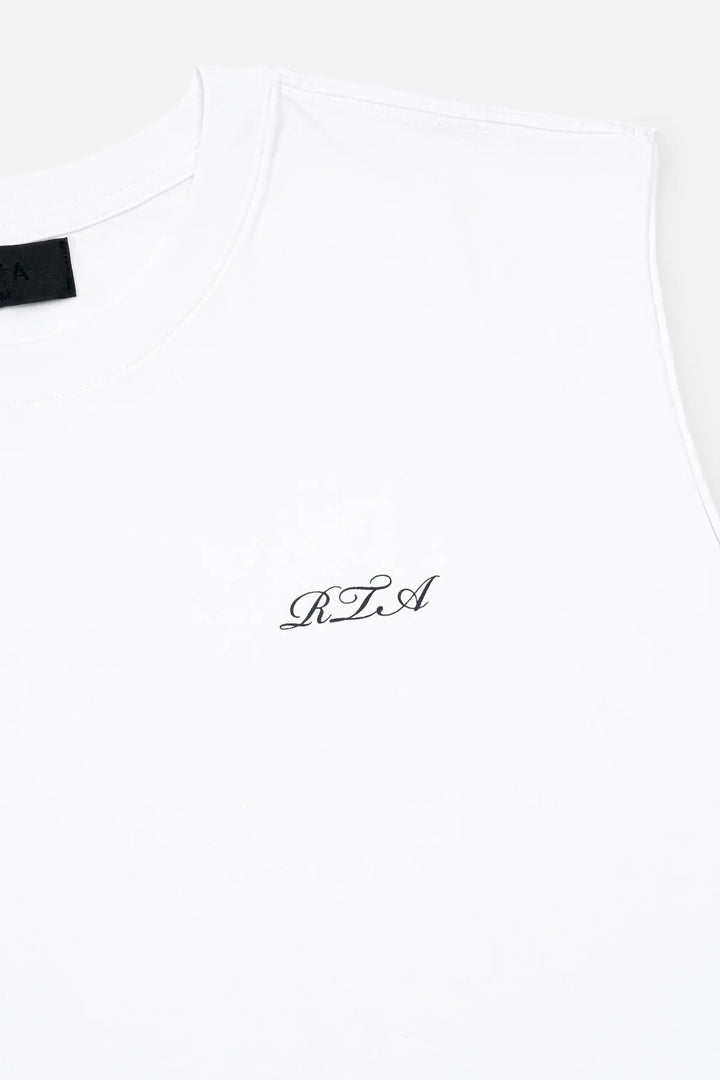 RTA Terry Muscle Tee - White Poppy