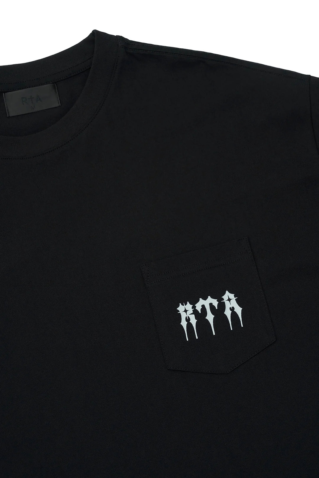RTA Bastien Pocket Tee - Black Spiked R