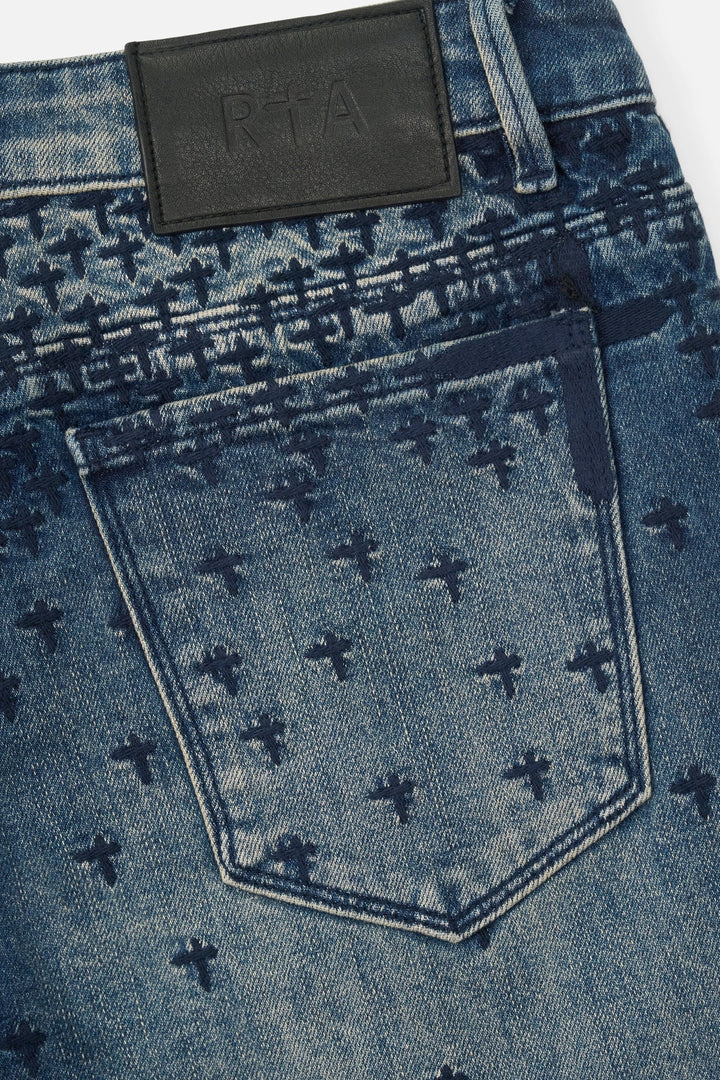RTA Miguel Swim Trunk - Bryant Skinny Jean - Coastal Rinse Allover Cross