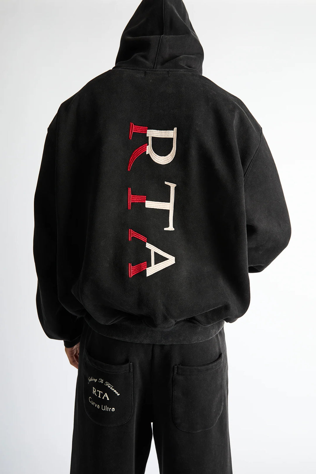 RTA RIKO HALF ZIP UP | VINTAGE BLACK COMBO